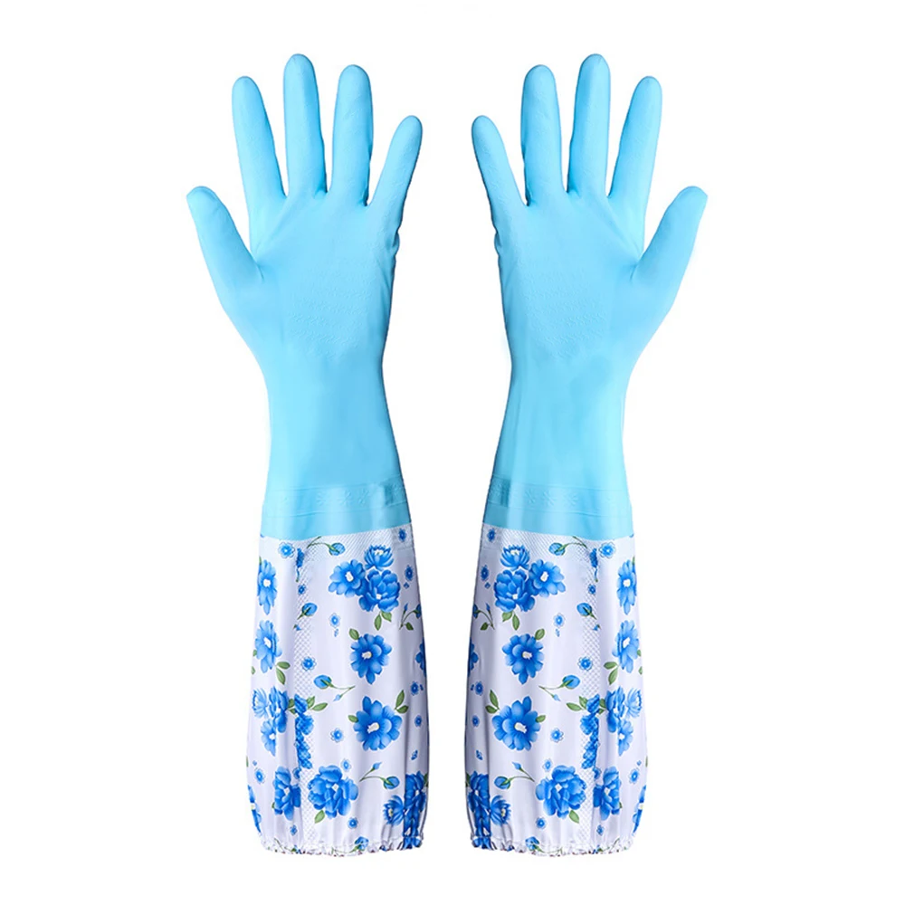1 пара резиновые перчатки с длинным рукавом | Дом и сад