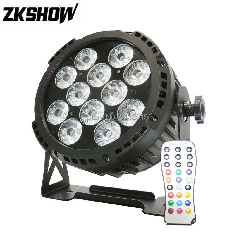 12*18 Вт светодиодный плоский Par свет IP65 аккумуляторная батарея RGBA+ UV power беспроводной Перезаряжаемый DMX клубный дискотечный вечерние Профессиональное Освещение сцены с футляром