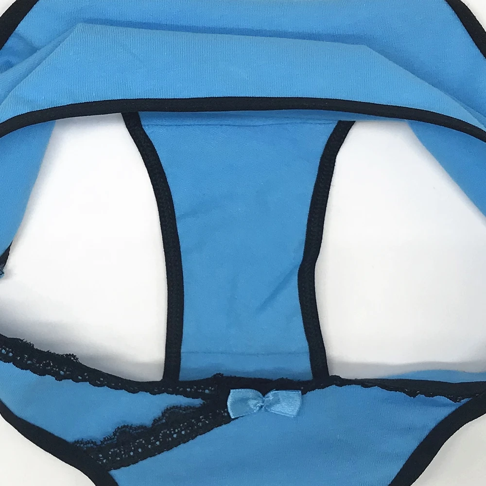 Хлопковое нижнее белье Женские брифы модные трусики с V-образным вырезом женские