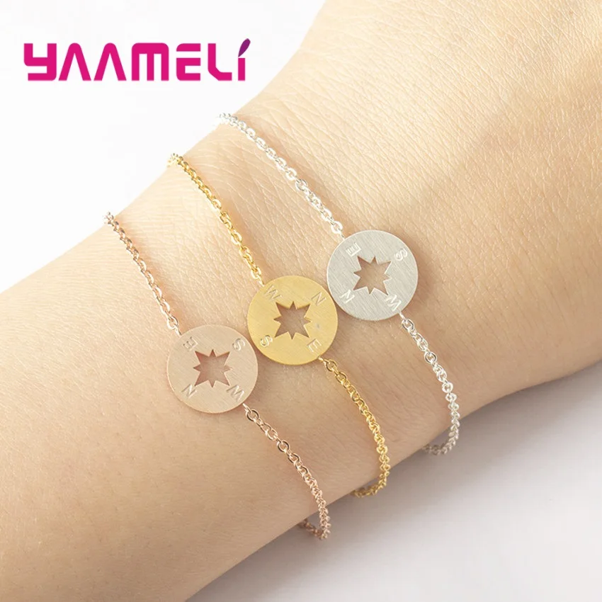 Женский/Мужской винтажный браслет на цепочке 925 пробы в готическом стиле