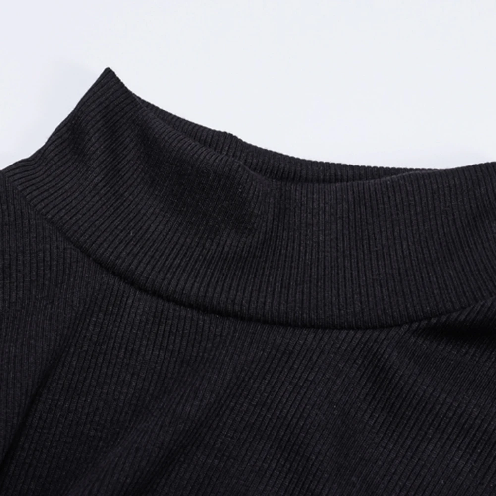 Блузка с длинным рукавом и высоким воротником сетчатый пикантный боди в стиле