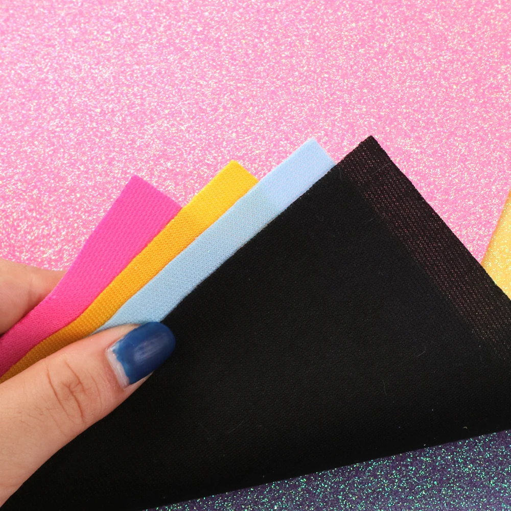 David accessories 20*33cm Fine Flash Glitter Faux Synthetic Leather Fabric DIY Bow Bag Phone Cover Material Decoration 1Yc8088 | Дом и сад