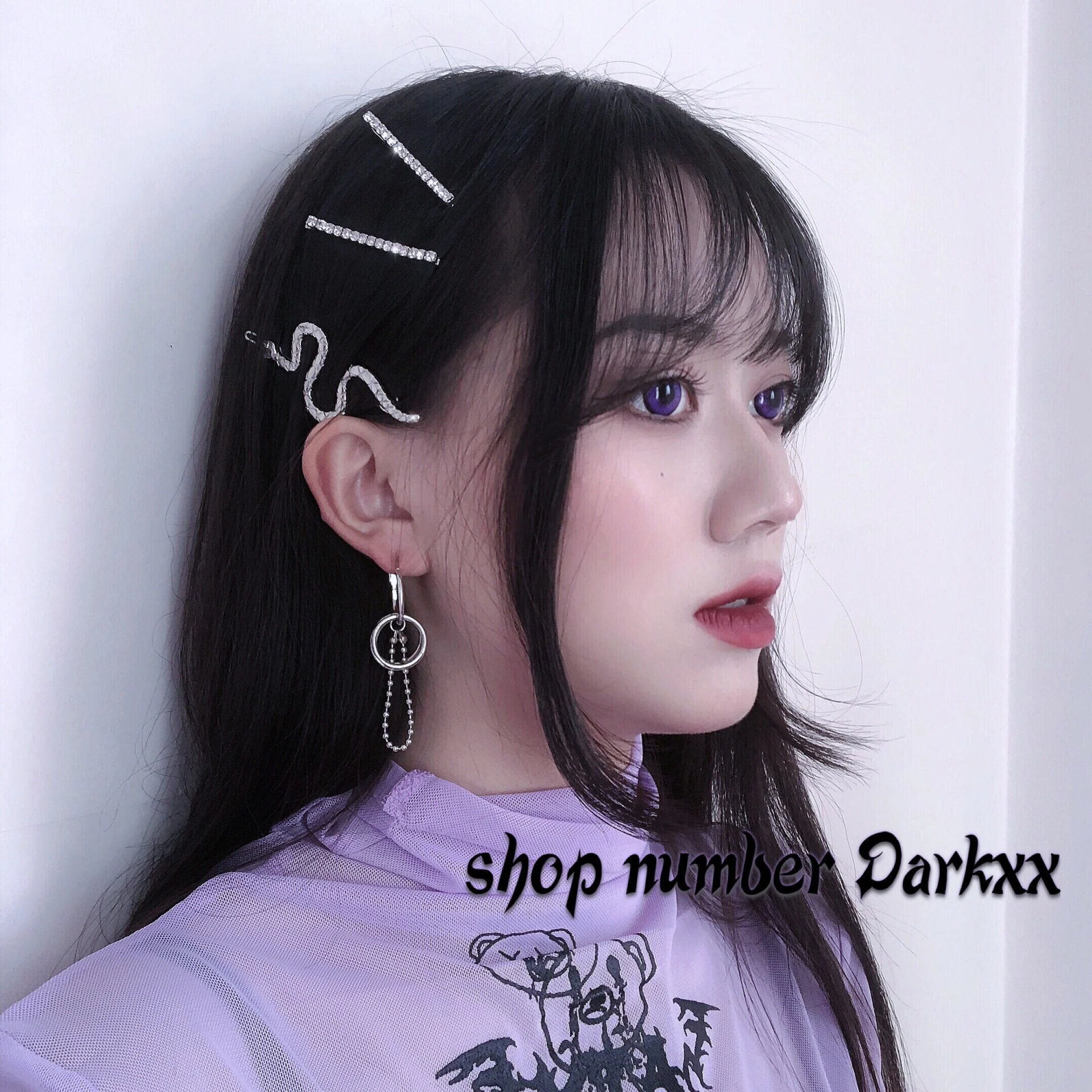 HZ 2019 металлическая заколка для волос с крупными змеиными волнами винтажный