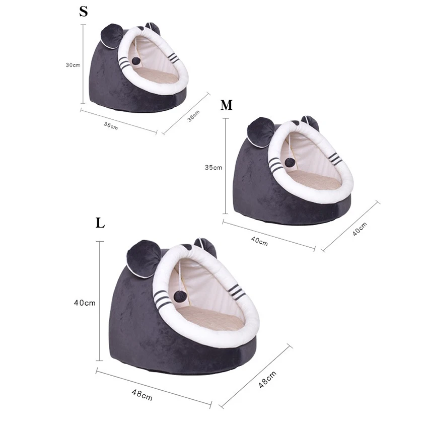 

Warm Soft Cat Bed Winter Warm House Cave Pet Dog Soft Nest Kennel Kitten Bed House Sleeping Bag for Small Medium Dogs Supplies