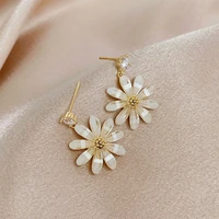 flower earrings korean temperament earrings korean fashion earrings for women pendant woman earring paired things jewellery