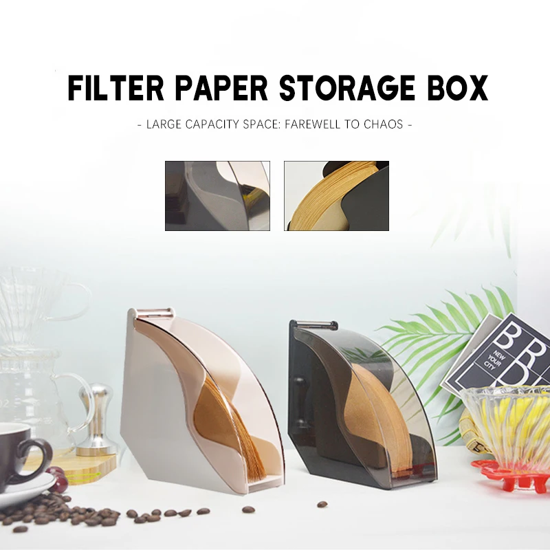 

Filter Paper Holder Box Acrylic Plastic Holder Box Coffee Filter Paper Box