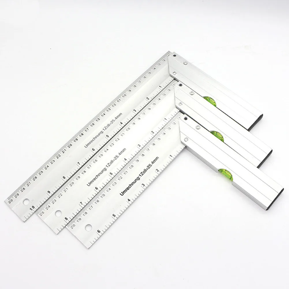 

200mm 250mm 300mm 90 Degree Angle Ruler Aluminum Alloy Woodworking Tool Digital Meter Angle Finder Angle Inclinometer