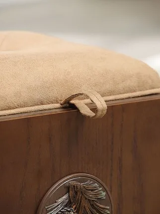 Табурет для хранения из цельного дерева табурет взрослых домашний ящик игрушек