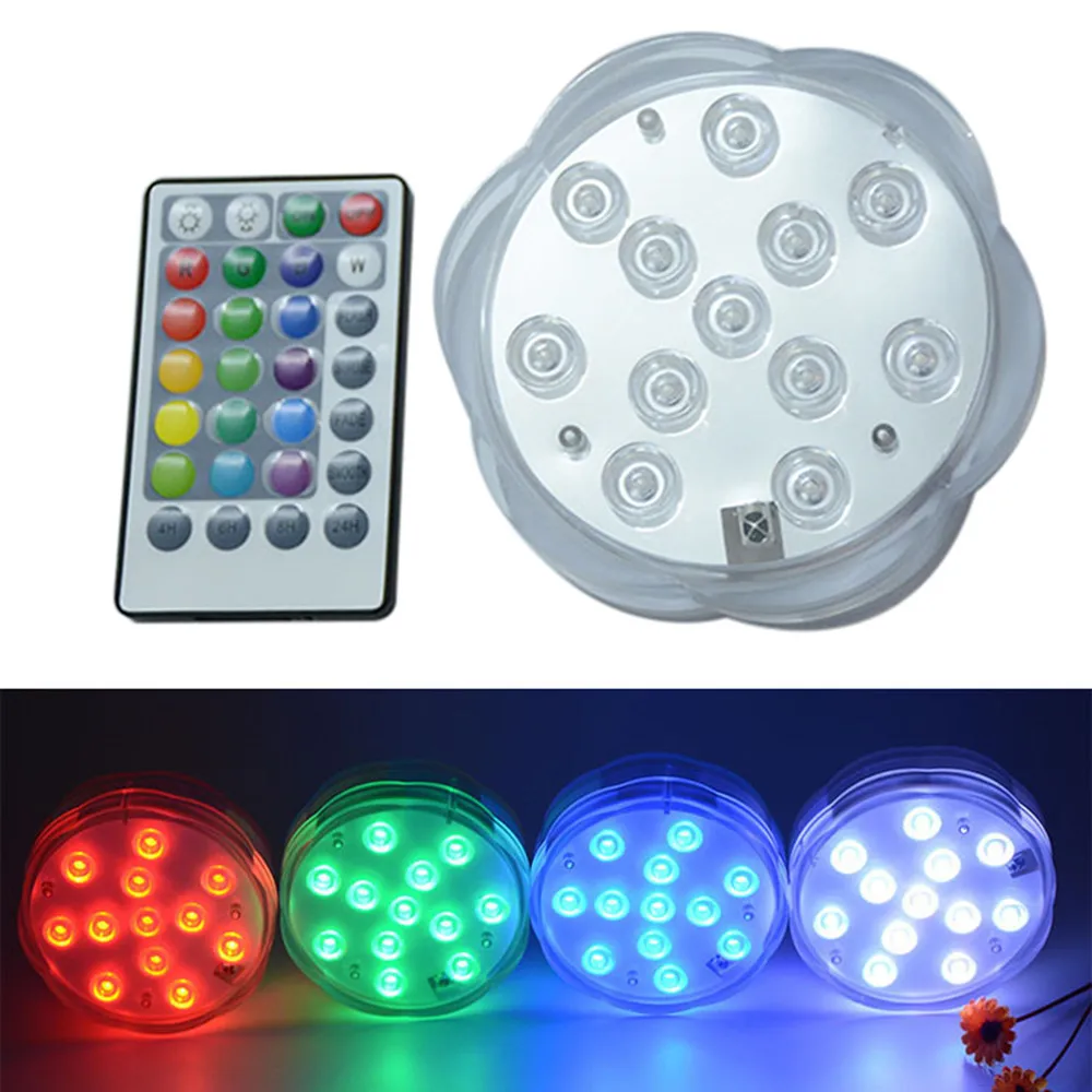 

Jonggo Waterproof Reusable Submersible Wedding Light Lamp With Remote Control Festival Decoration #30ph