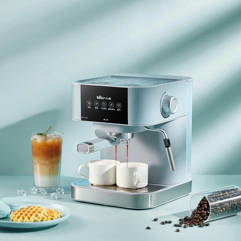 

zq Smart Coffee Machine Household Small Italian Full & Semi Automatic Frothed Milk Integrated Steam Extraction Coffee Percolator