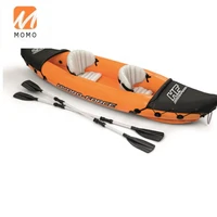 2 person inflatable fishing kayak boat with paddleload 200kgs material 0 57mm pvc