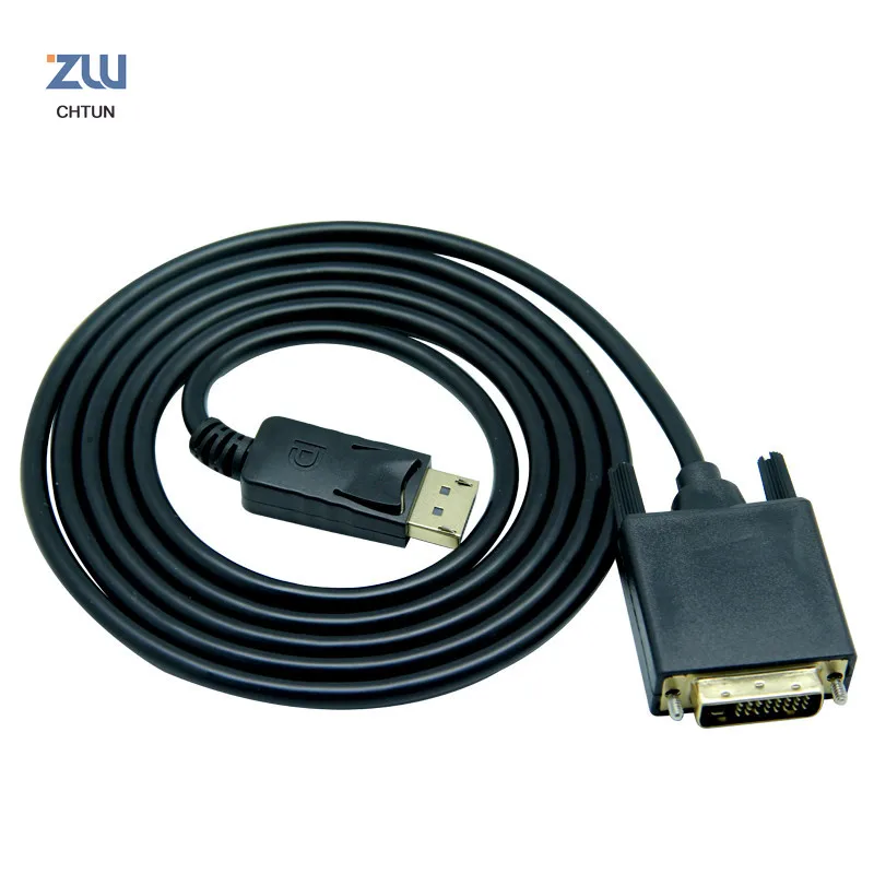 Порт дисплея к активному кабелю DVI D 1080P порт Папа папа DP DVI24 + 1 Адаптер конвертера с