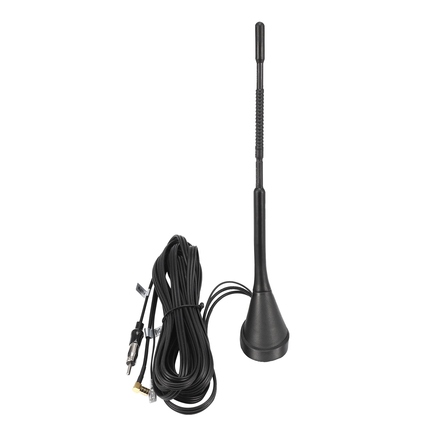 1 Set Black Universal Car Roof Mount AM FM Radio Antenna Aerial Base Kit Active Amplified DAB + Mast | Автомобили и мотоциклы