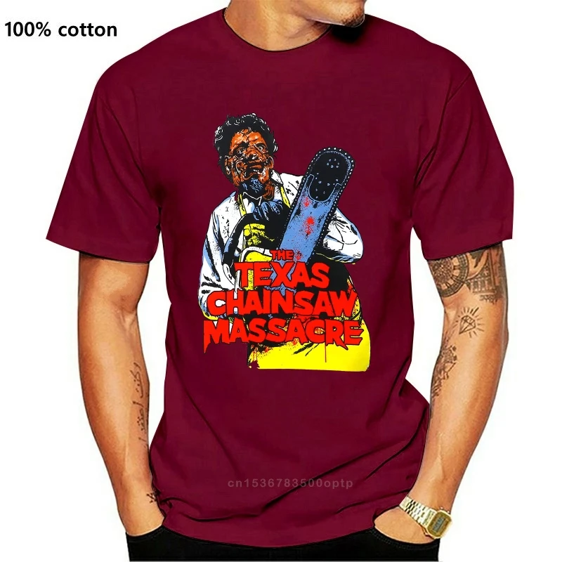 

2019 Summer Fashion Tops & Tees Print Casual Cotton Male Authentic Texas Chainsaw Massacre Illustration Awesome Shirts