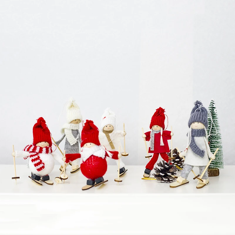 1 шт./лот рождественские мини кукольный декоративные украшения шерстяная Кукла