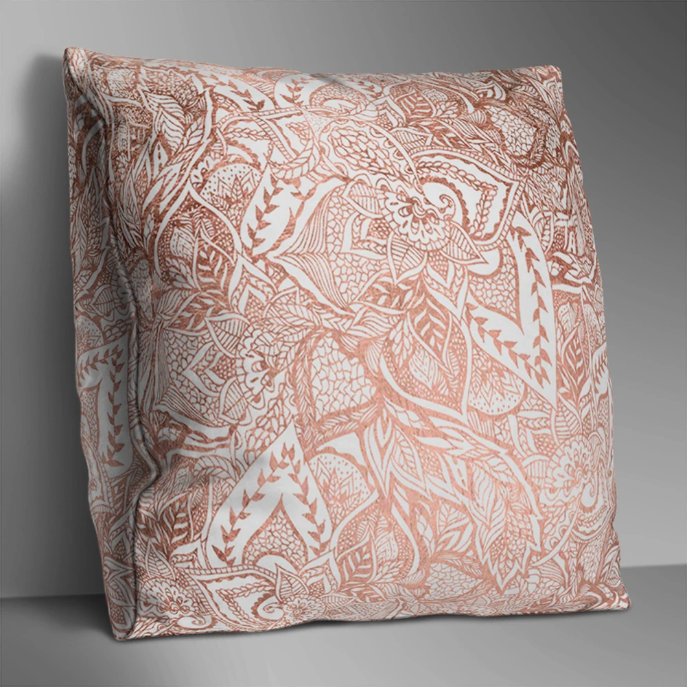 45cm*45cm Double-sided Leopard Print Square Pillow Cushion Sofa Bed Car Decor Pattern Removable Breathable | Дом и сад