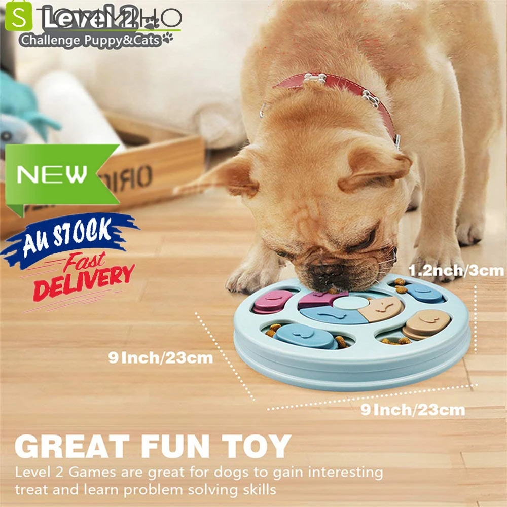 

Тренировочная головоломка для домашних животных STOMMIHO, интерактивный диспенсер для медленного еды и кормления, непротекающая еда, нескольз...