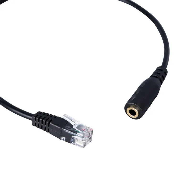 

1pc 3.5mm Audio Jack Female to Male RJ9 Plug Adapter Convertor Cable PC Computer Headset Telephone Using 3.5mm to RJ9 Adapter X