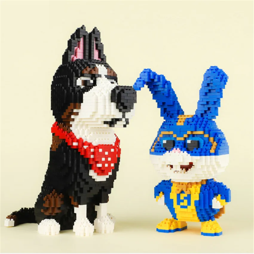 Balody Pet Dog Маргаритка петух белый снежок кролик и супер 3d модель строительные