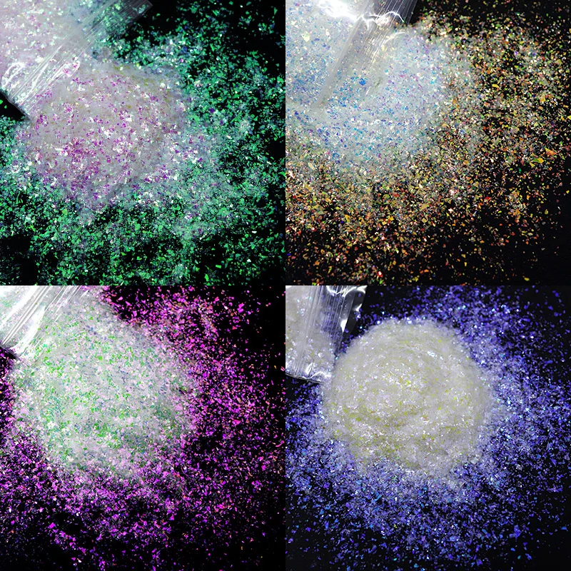 

Nail Art Sequins Irregular Cellophane Small Fragments 20g/bag of Mermaid Transparent Nail Decoration Nail Art