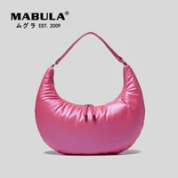 branded half circle tote handbags simple stylish nylon lightweight women shoulder purses fashion leopard print phone purses
