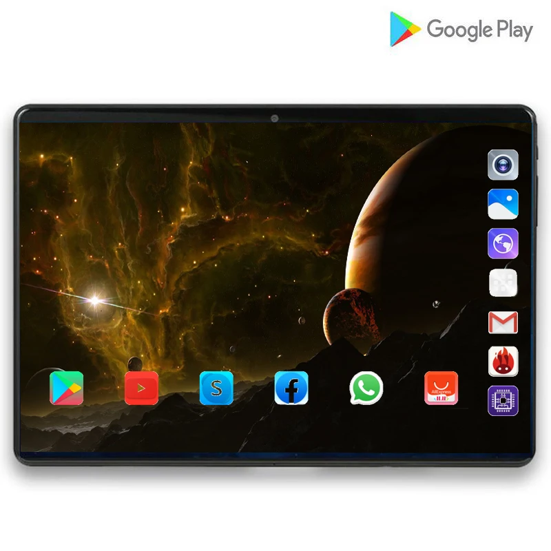 128G мобильный телефон планшет Bluetooth Wifi Android 9 0 10 1 дюймов четыре ядра 6 ГБ ram 64 128 rom две