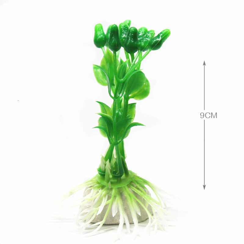 9cm Simulation Aquatic Plants Fish Tank Aquariums Landscape Microcosmic Decorate PVC Underwater Accessories | Дом и сад