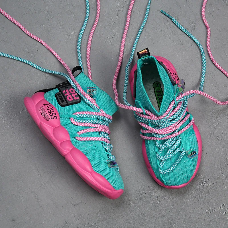 Размеры 21-31 вязаные кроссовки для маленьких мальчиков и девочек детские школьные