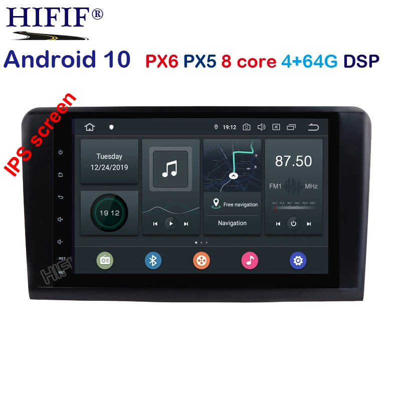 PX6 DSP Android 10 0 4G 64G 8 ядерный Автомобильный GPS для Mercedes Benz ML GL W164 ML350 ML500 GL320 Радио Стерео