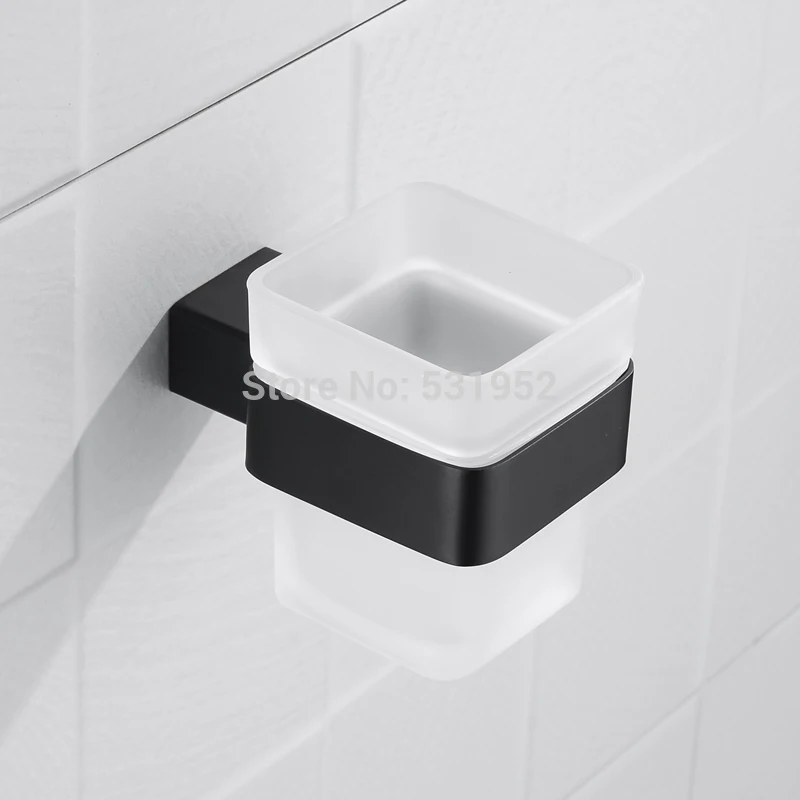 

Square Toothbrush Holder Stainless Steel Toothbrush Tumbler&Cup Holder Wall Mount Stainless Steel