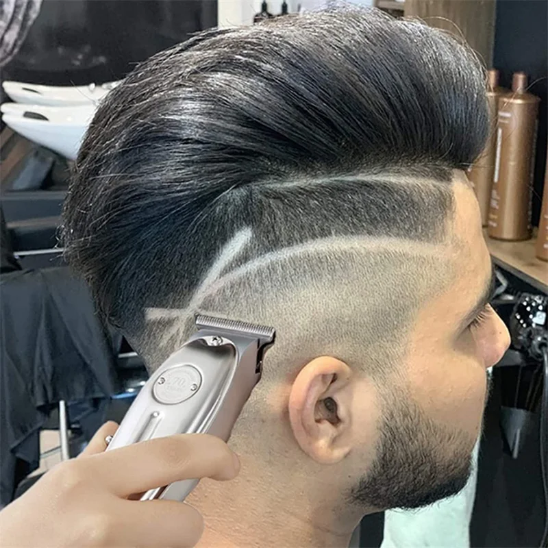 

T Hair Clipper Electric hair trimmer Cordless Shaver Trimmer Men Barber Hair Cutting Machine chargeable timer beard cutter