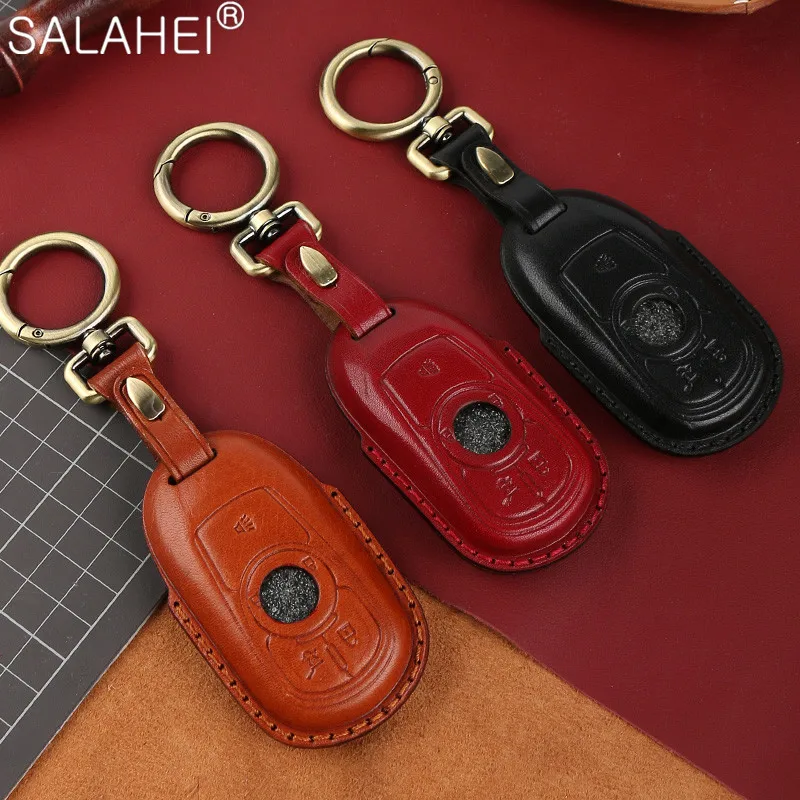 

Кожаный чехол для автомобильного ключа, чехол для Buick Envision Vervno Encore GS 20T 28T, Новый смарт-чехол для LACROSSE Opel Astra K