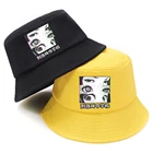 Панама в японском стиле в стиле аниме, школьные глазки с грустным принтом, Панама, модные складные шапки для взрослых от солнца, для рыбаков, 2020