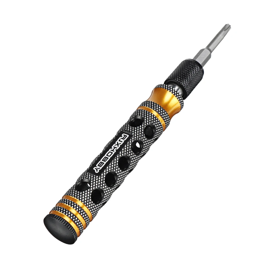 

8Pcs RJX RJX3045BK 1/4 Inch 6.35mm Length 50mm Torx Head Electric Screwdriver T8/T10/T15/T20/T25/T27/T30/T40 Bits Tip w/Handle