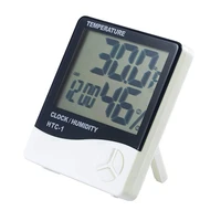 Indoor and Outdoor Electronic Digital Thermometer and Hygrometer  Wall-Mounted Standing  with Alarm Clock Function