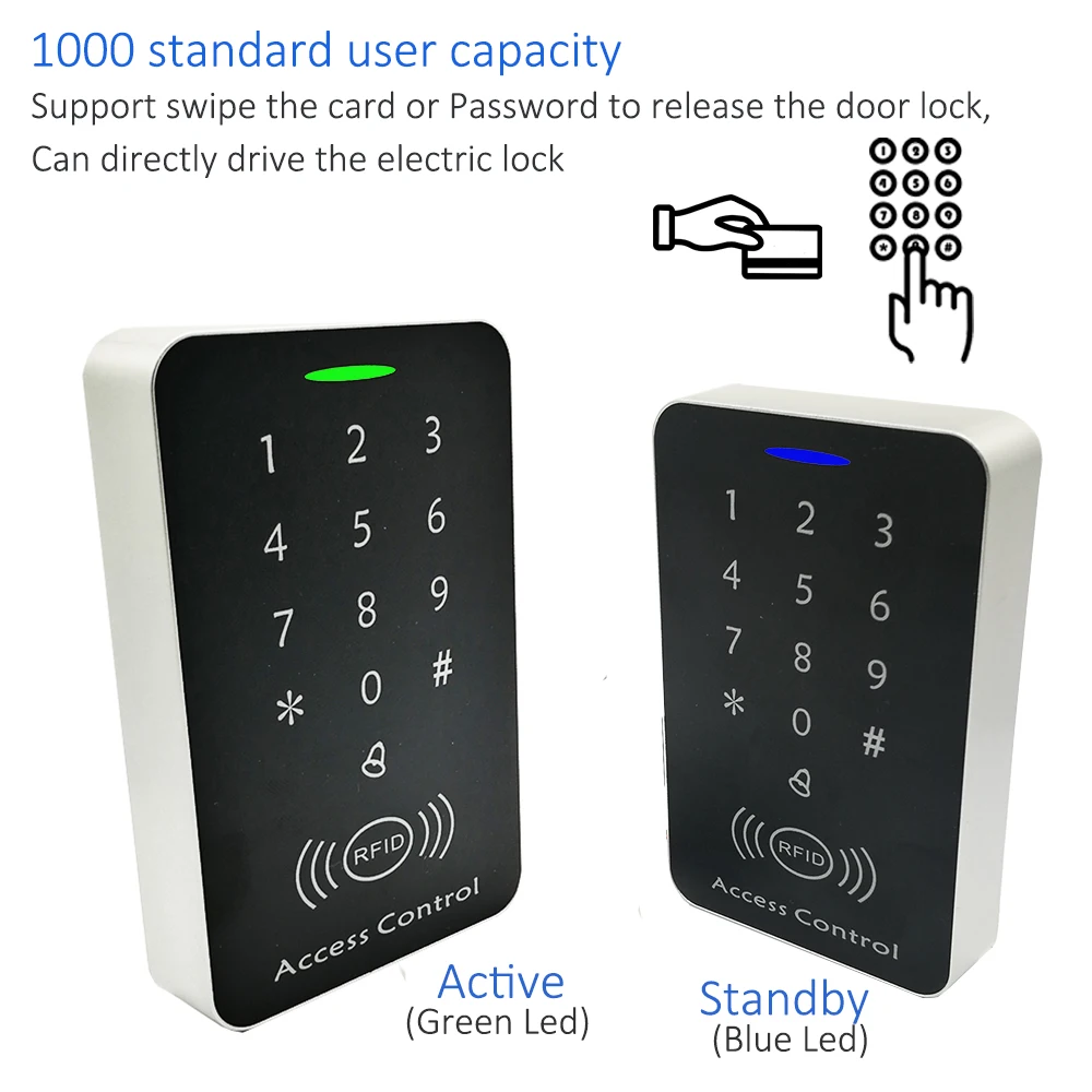 125 кГц RFID система контроля доступа RFID/EM клавиатура контроллер открывалка двери