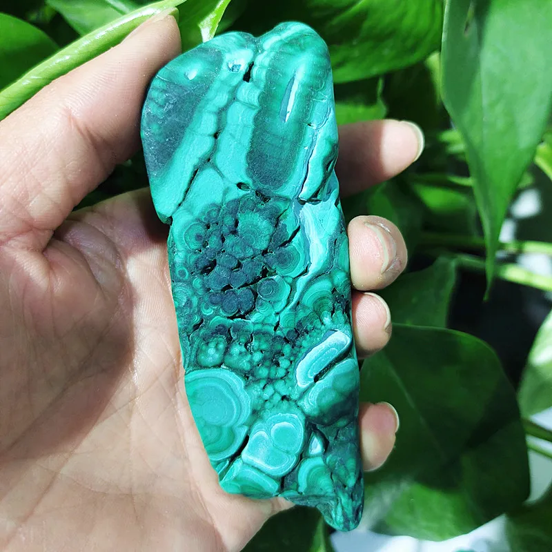 

Natural raw ore malachite slice mineral specimen home furnishing specimens Stones and powerful Healing crystals