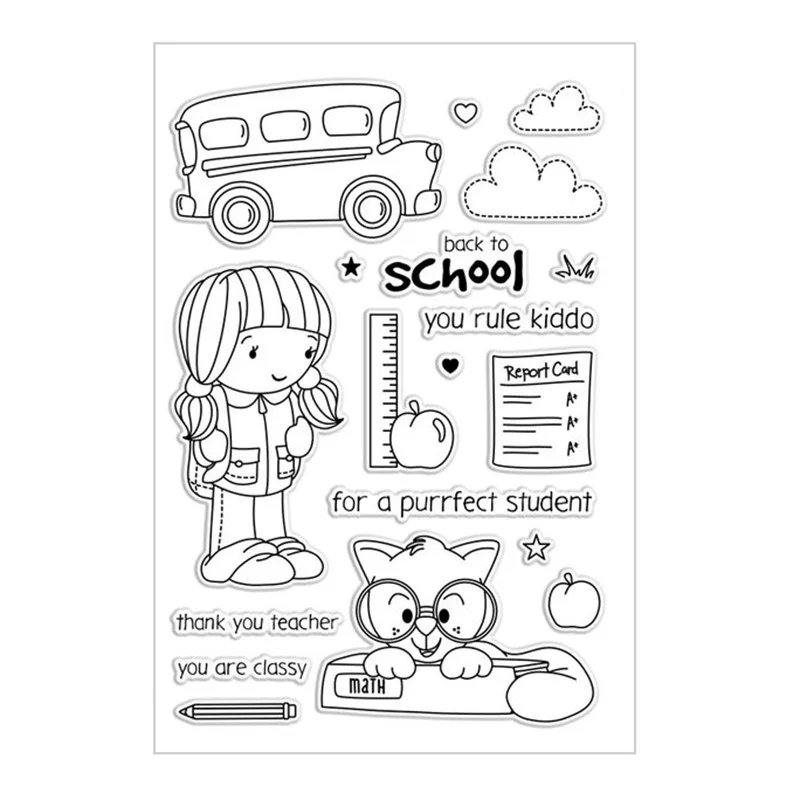 Одуванчик угол эльф прозрачные штампы/Силиконовая печать для заколки детей