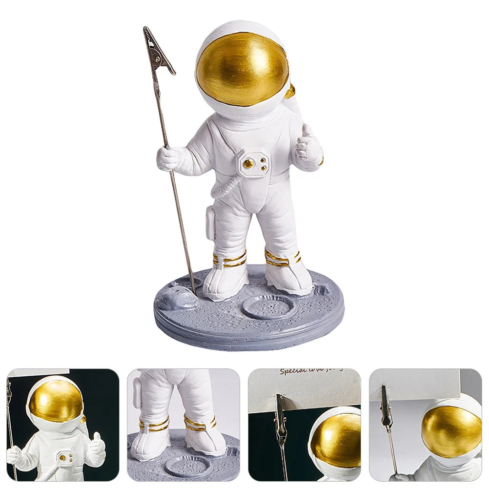 

Астронавт стол имя карты клипса Бытовая офисная настольная статуя космического человека