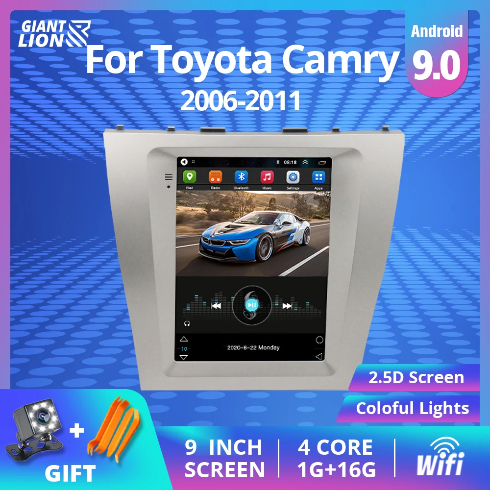 

2DIN Android 9.0 Car Radio For Toyota Camry 40 50 2006-2011 Car Multimedia Video Player Navigation GPS 2 Din No 2DIN Dvd Player
