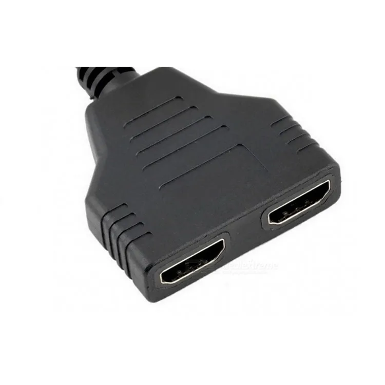 HDMI-сплиттер с одним входом и двумя выходами HDMI-адаптер yi fen er HDMI 1 2 gao qing xian