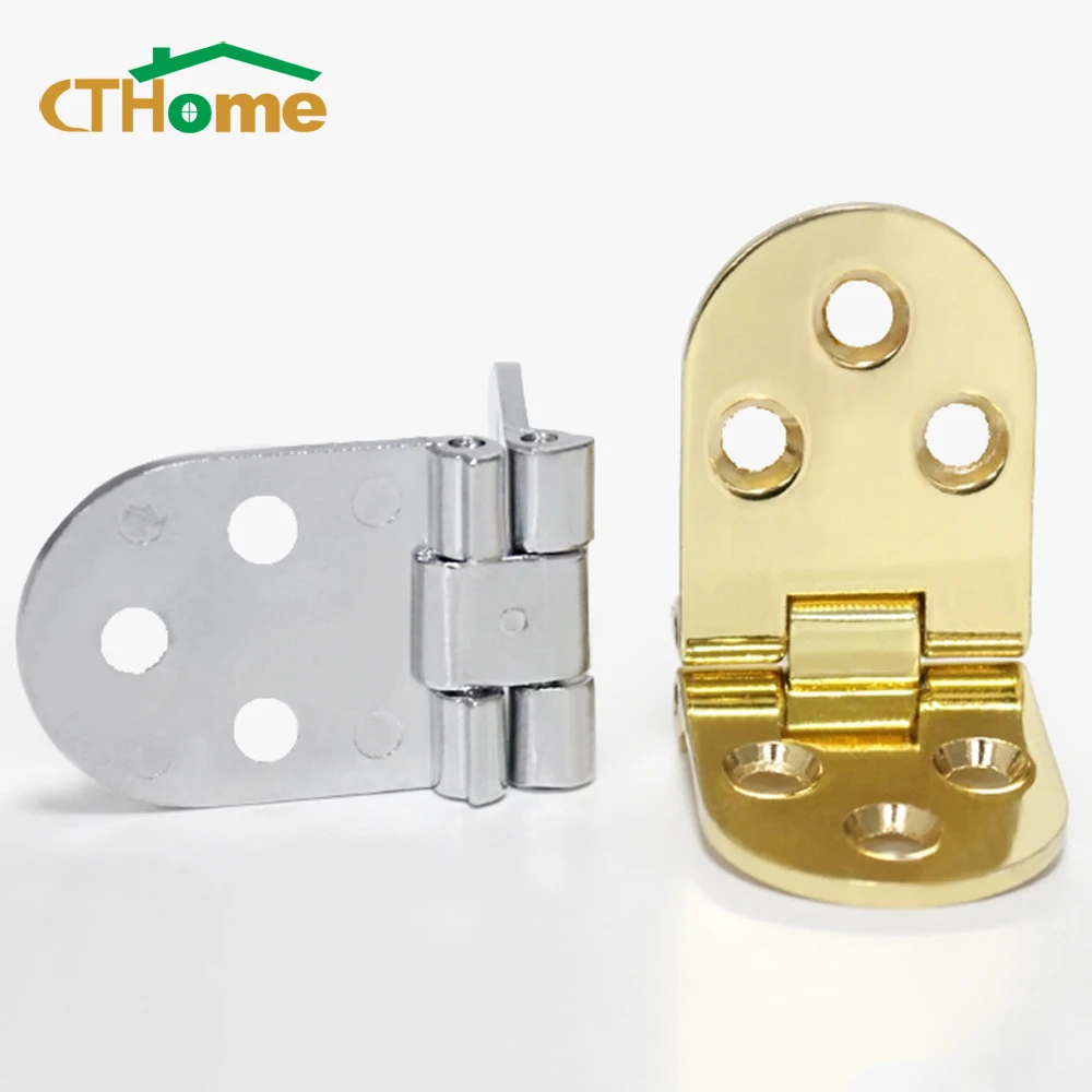 

1pcs Folding Hinges Zinc Alloy Thicken Semicircle Dining Table Cabinet Door Gold Silver Flip Board Hinge Furniture Hardware