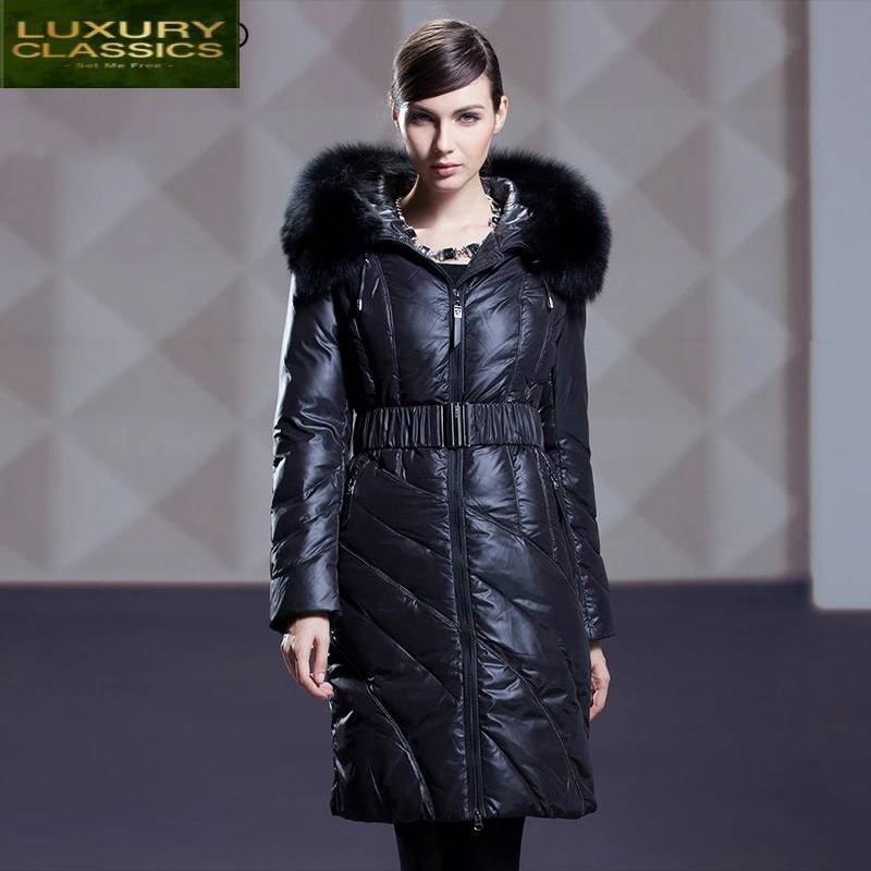 Женский зимний пуховик Женская куртка на белом утином пуху - Цена: 10458.42