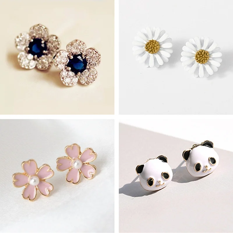 Модные Винтажные индивидуальные милые серьги с цветами ювелирные изделия
