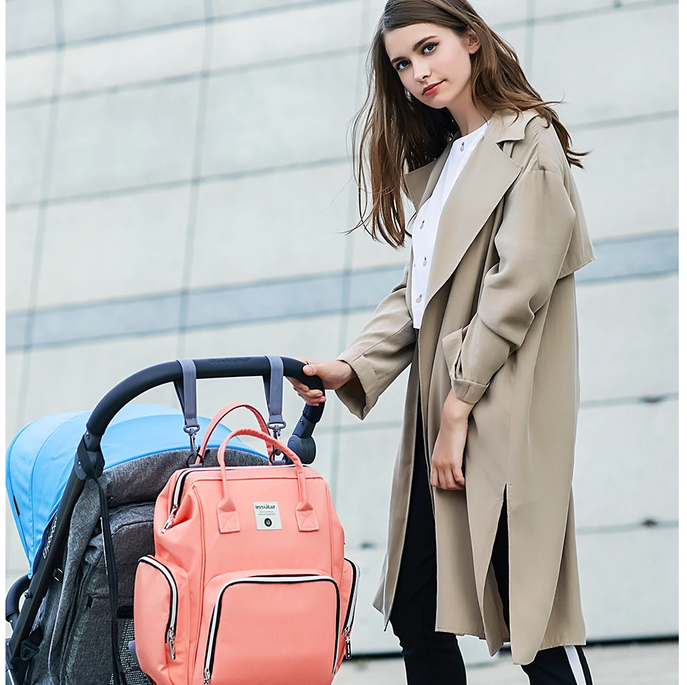 

Insular Mummy Maternity Nappy Bag Large Capacity Infant Baby Travel Backpack Bottles Storage Nipple Nursing Bags for Baby Care