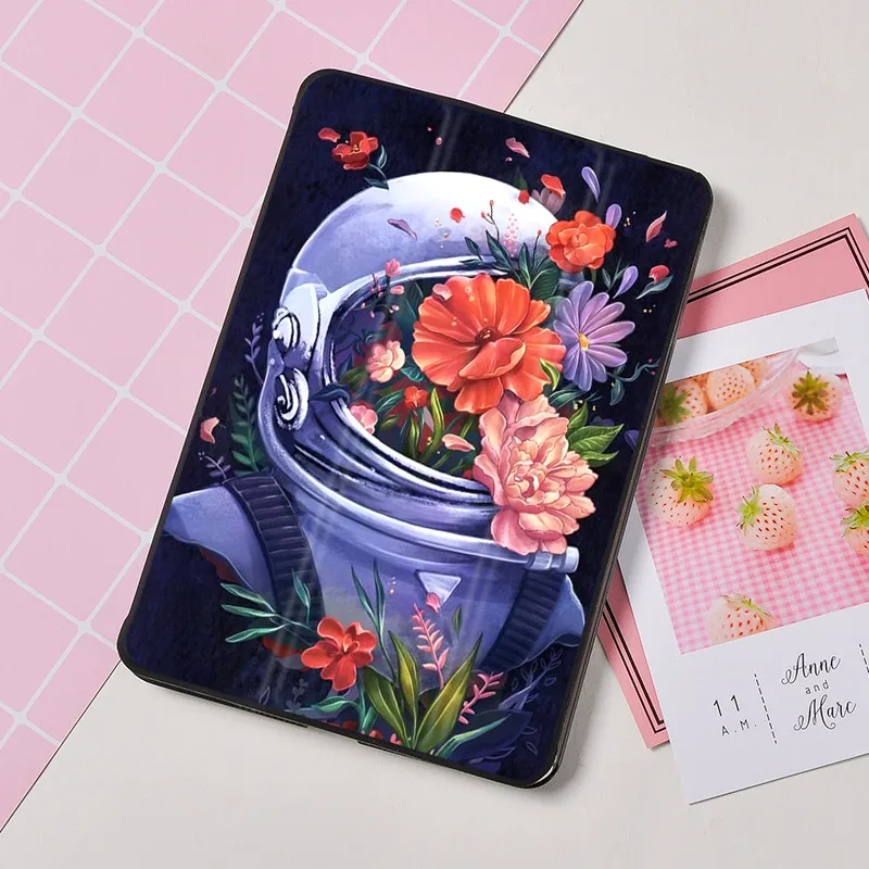 For iPad 9.7 2018 Case Fashion Flower Pattern Tablet Smart Cover 2017 Air 2 Mini 4 5 2/3/4 ipad 7th Pro 2020 | Компьютеры и офис