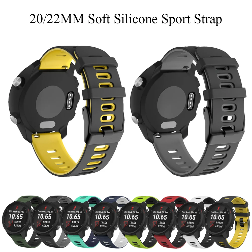 

22MM 20MM Silicone Strap for Xiaomi LS05 For HUAWEI WATCH GT 2 Pro 2e 46mm 42mm Watchband Band Colorful Replacement Bracelet
