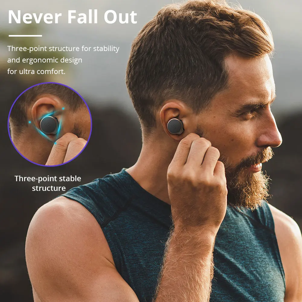 TWS-наушники Tronsmart Apollo Bold беспроводные наушники с активным шумоподавлением Bluetooth