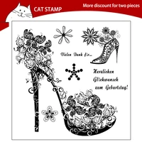 art high heels clear stamps for scrapbooking card making photo album silicone stamp diy decorative crafts