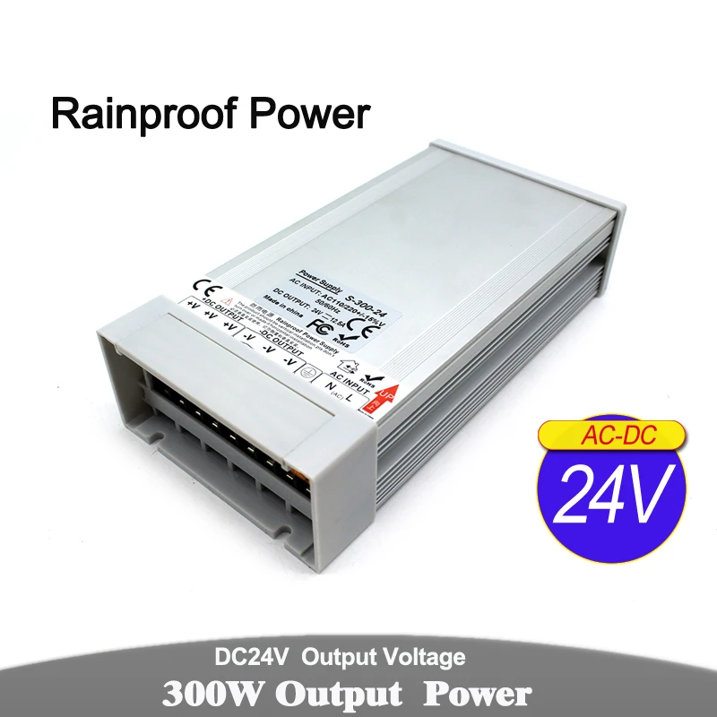 DC 12 В 24 в 36 48 5 300 Вт 350 непромокаемый светильник ing трансформаторы AC DC12V DC24V DC5V